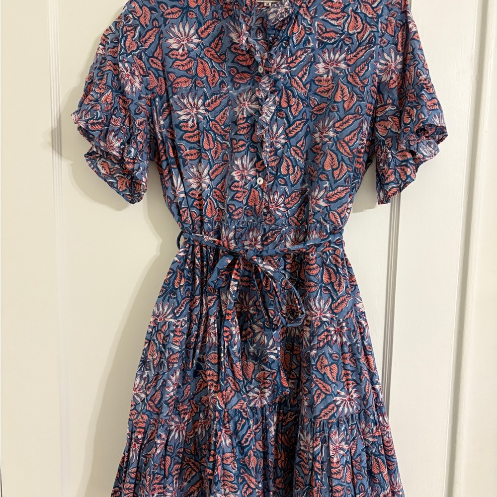 Floral Blue and Pink Mille Violetta Dress